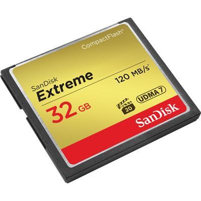 کارت حافظه CompactFlash سن دیسک مدل Extreme سرعت 800X 120MBps ظرفیت 32 گیگابایت SanDisk Extreme CompactFlash 800X 120MBps - 32GB